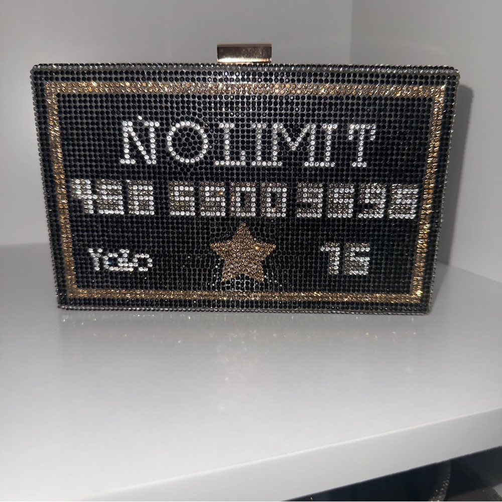 Black and Gold Rhinestone Clutch